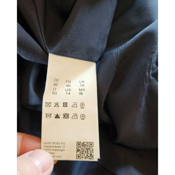 Boss Hugo Boss Daleno Short Sleeve Wool Blend Dress Size 14 - Picture 6 of 7